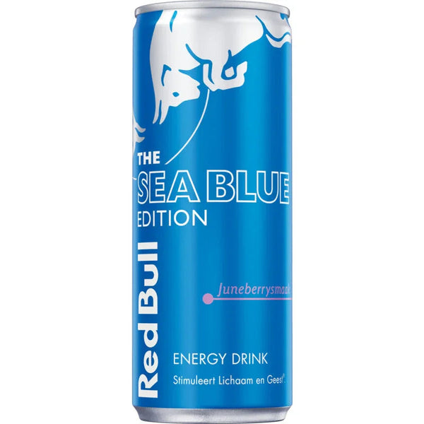 Red Bull Sea Blue Edition 250ml blik met juneberry smaak - limited edition energiedrank