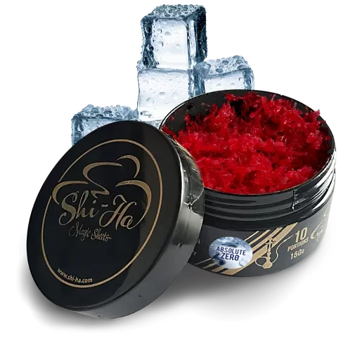 Shi-Ha Absolute Zero 150gr nicotinevrije shisha tabak met ijskoude mentholsmaak - alternatief voor Adalya Ice waterpijp tabak