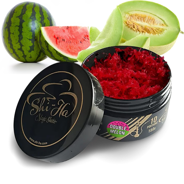 Shi-Ha Double Melon 150g nicotinevrije shisha smaak - watermeloen en honingmeloen combinatie voor de waterpijp