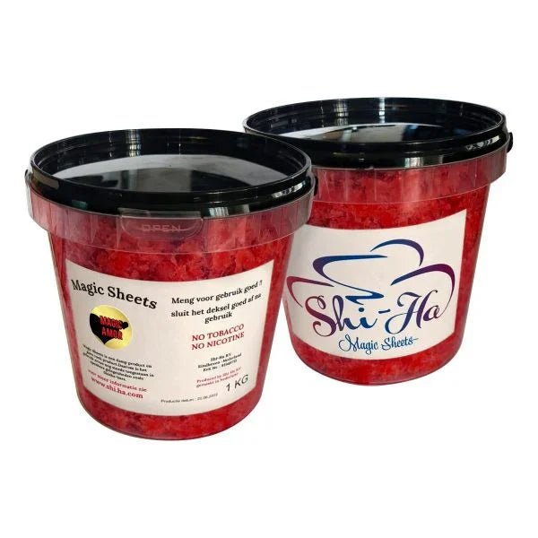 Shi-Ha Magic Amor 1kg verpakking - nicotinevrije waterpijp smaak met bessen en fruitig aroma, alternatief voor Blue Horse Mi Amor