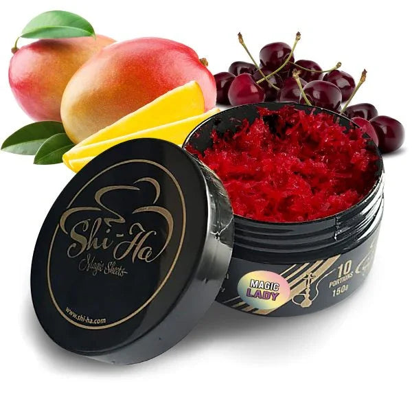 Shi-Ha Magic Lady 150g nicotinevrije shisha tabak met meloen, mango, bosbessen en munt - alternatief voor Adalya Lady Killer waterpijp tabak