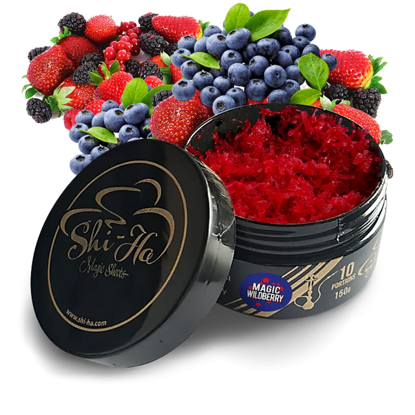 Shi-Ha Magic Wildberry 150gr shisha smaak - nicotinevrij alternatief voor Adalya Freshberry met bosbessen, bramen en frambozen