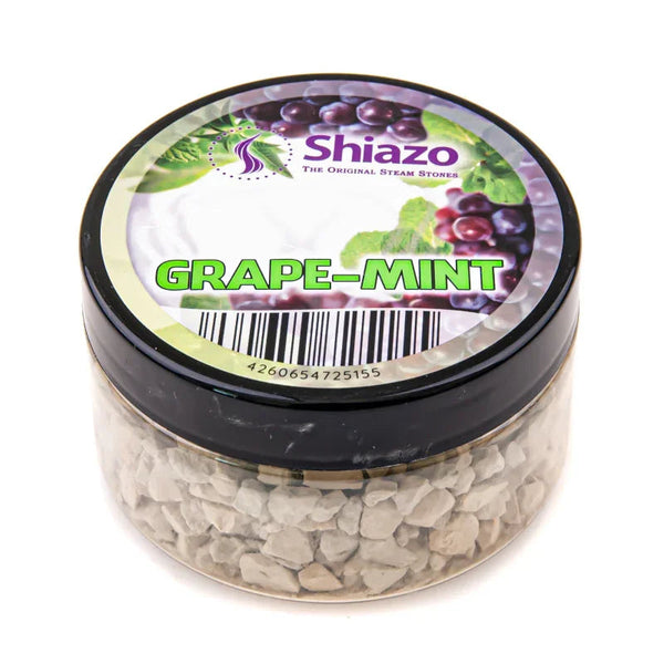 Shiazo Steam Stones Grape Mint 100 gr - dampsteentjes met druif en mint shisha smaak zonder nicotine in hersluitbaar potje
