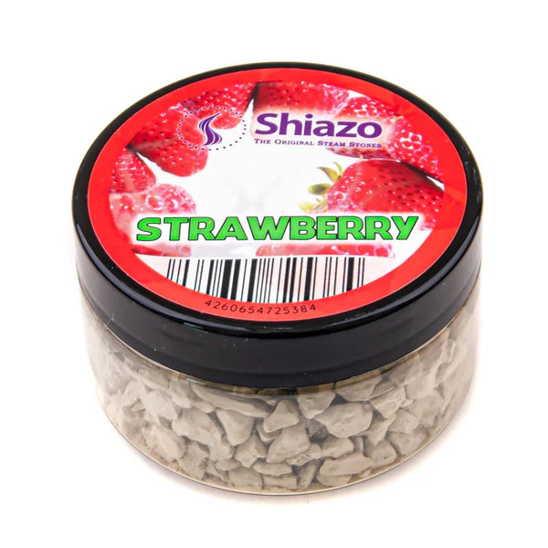 Shiazo Steam Stones Strawberry 100gr - aardbei shisha dampsteentjes zonder nicotine in hersluitbaar potje