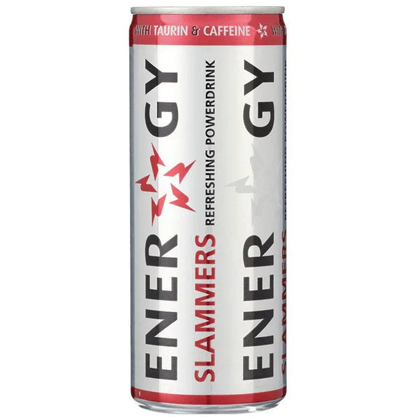 Slammers Energy Drink blikje 250 ml - krachtige energieboost