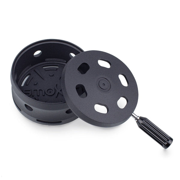Smokah HMD 2.0 Mat Zwart - aluminium heat management device voor shisha van boven