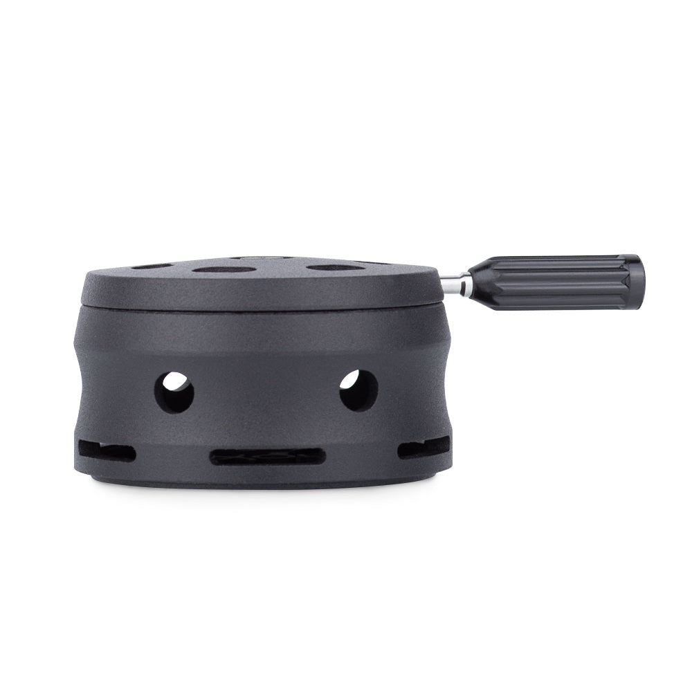 Smokah HMD 2.0 Mat Zwart - shisha accessoire zijaanzicht met deksel