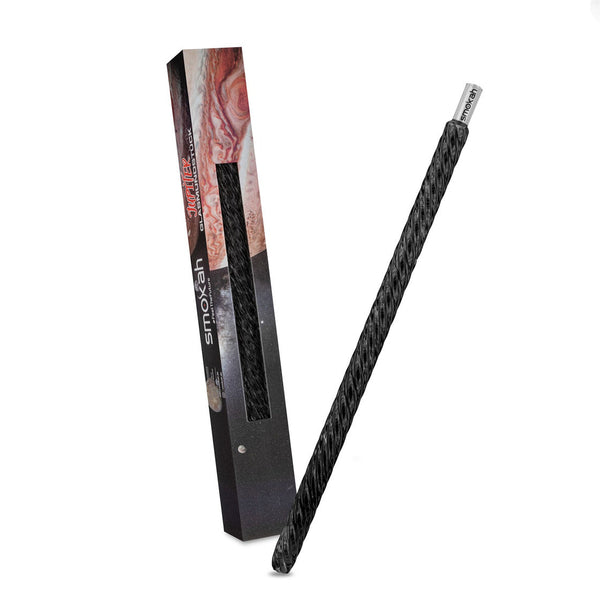 Smokah Jupiter Black glazen shisha mondstuk in zwart - 40 cm waterpijp mondstuk van massief glas