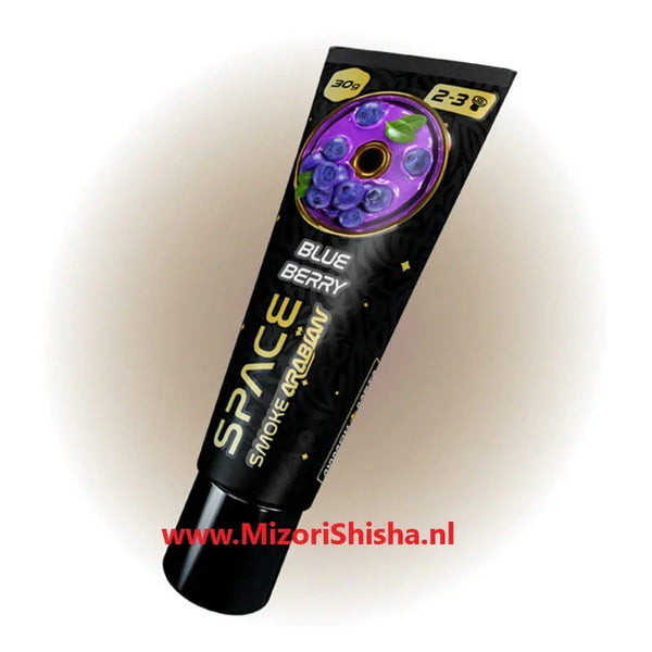 Space Smoke Arabian Blueberry shisha-pasta tube 30 gram - blauw bessen shisha smaak