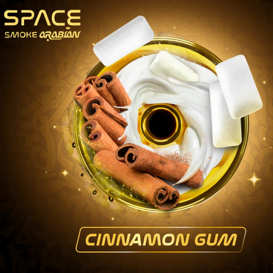 Space Smoke Arabian Cinnamon Gum shisha pasta aangebracht in waterpijp tabakskop