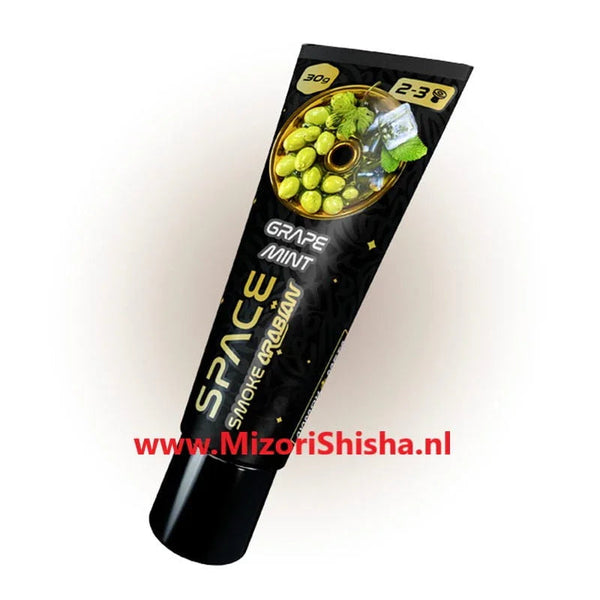 Space Smoke Arabian Grape Mint tube 30g - tabaksvrije shishasmaak met druiven en munt