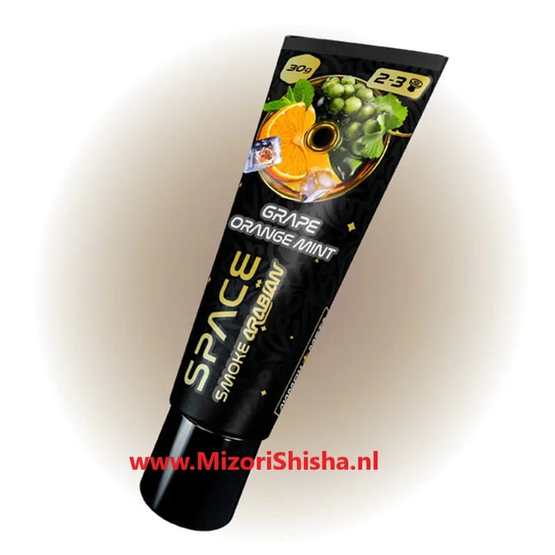 Space Smoke Arabian Orange Grape Mint shisha pasta tube 30 gram waterpijp smaak