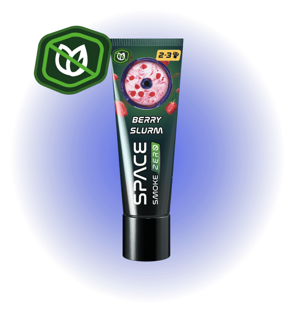 Space Smoke Berry Slurm 30gr shisha pasta met framboos en aardbei smaak in tube - nicotinevrij