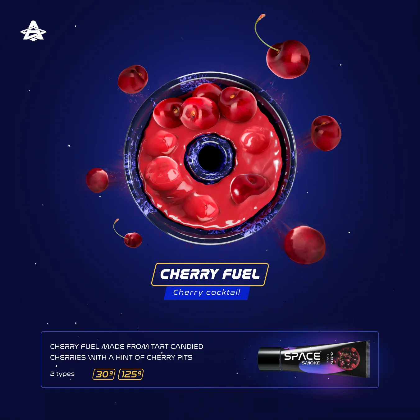 Space Smoke Cherry Fuel Basic Line shisha-pasta kersensmaak flavour tube