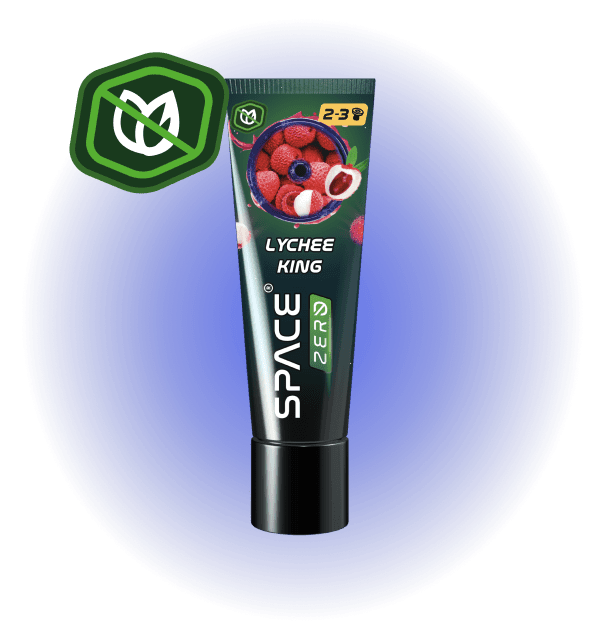 Space Smoke Lychee King 30gr tube - tabaksvrije shisha-pasta met lychee-smaak