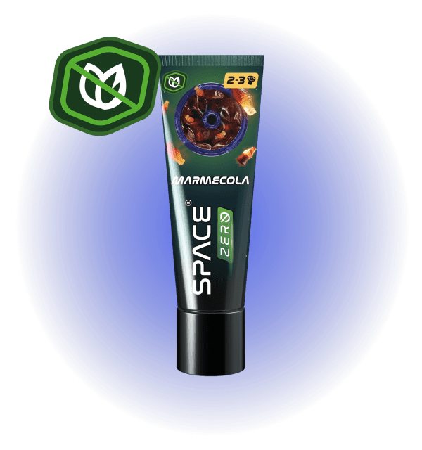 Space Smoke MarmeCola 30gr shisha pasta tube - nicotinevrije waterpijp smaak cola gummibeertjes