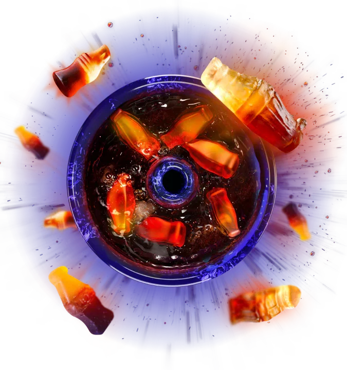 Space Smoke Marmecola en Berry Slurm Basic Line shisha pasta in waterpijp tabakskop