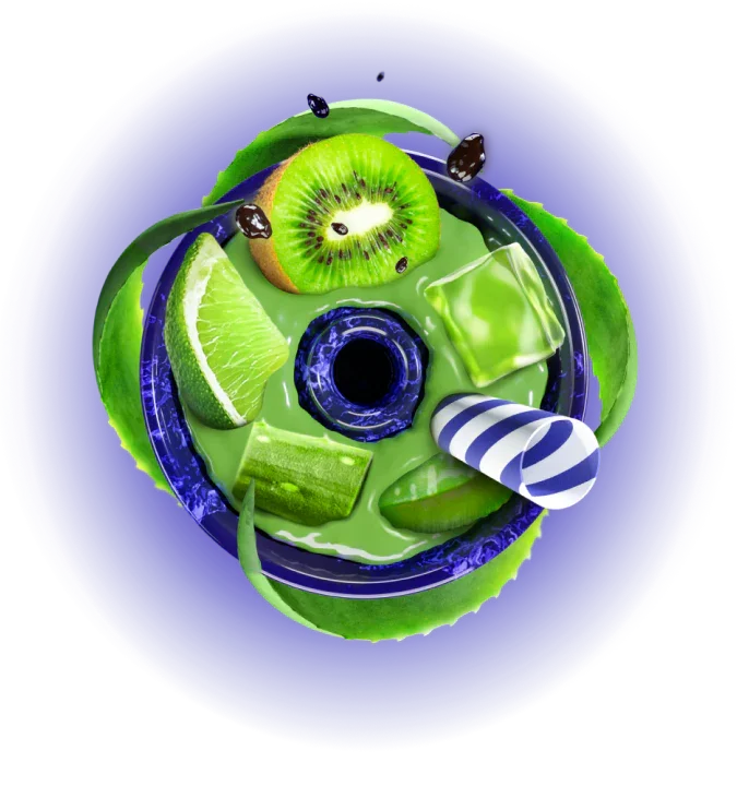 Space Smoke Monster Green waterpijp smaak tube - tabaksvrije shisha pasta fruitig en fris