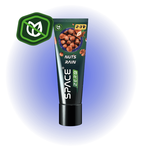 Space Smoke Nuts Rain 30gr tube - nicotinevrije shisha pasta met notenmixsmaak