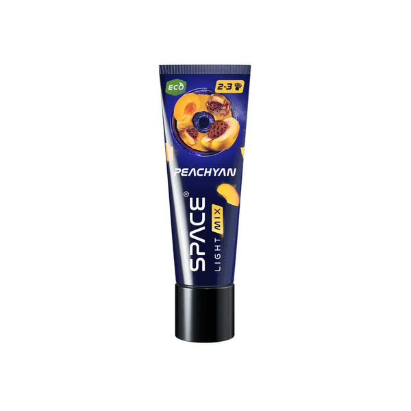 Space Smoke Peachyan Light Mix 30gr - tabaksvrije shisha pasta met smaak van perzik en abrikoos