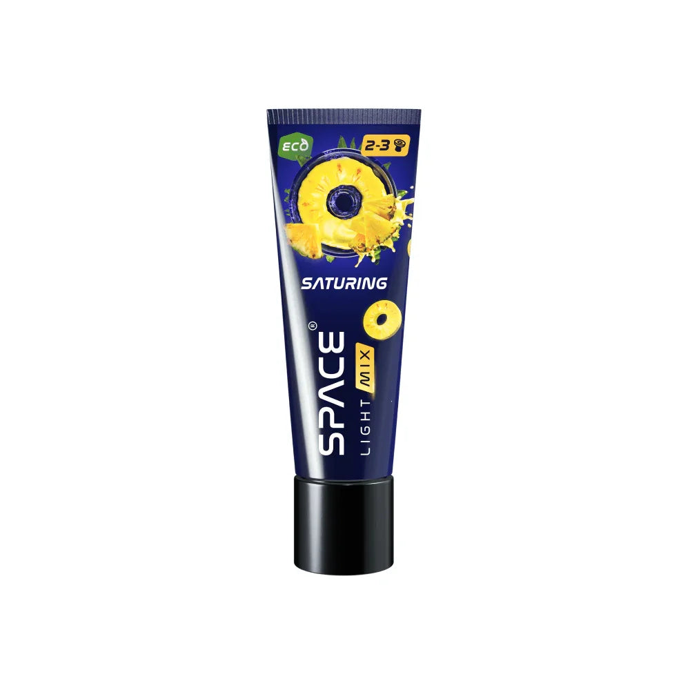 Space Smoke Saturing Light Mix 30gr tube - tabaksvrije shisha pasta met ananassmaak voor waterpijp