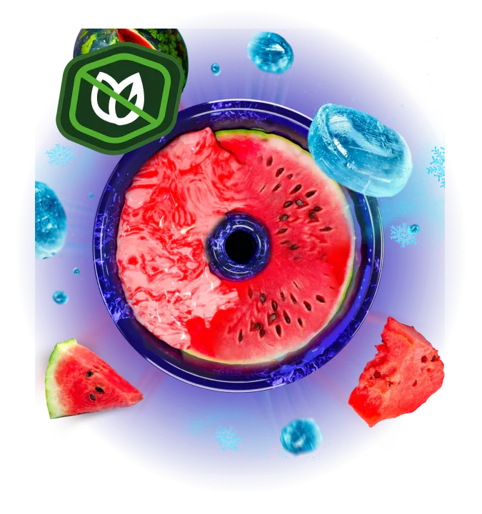 Space Smoke Watermelon Alien shisha pasta naast een waterpijp tabakskop - zero nico 30 gram