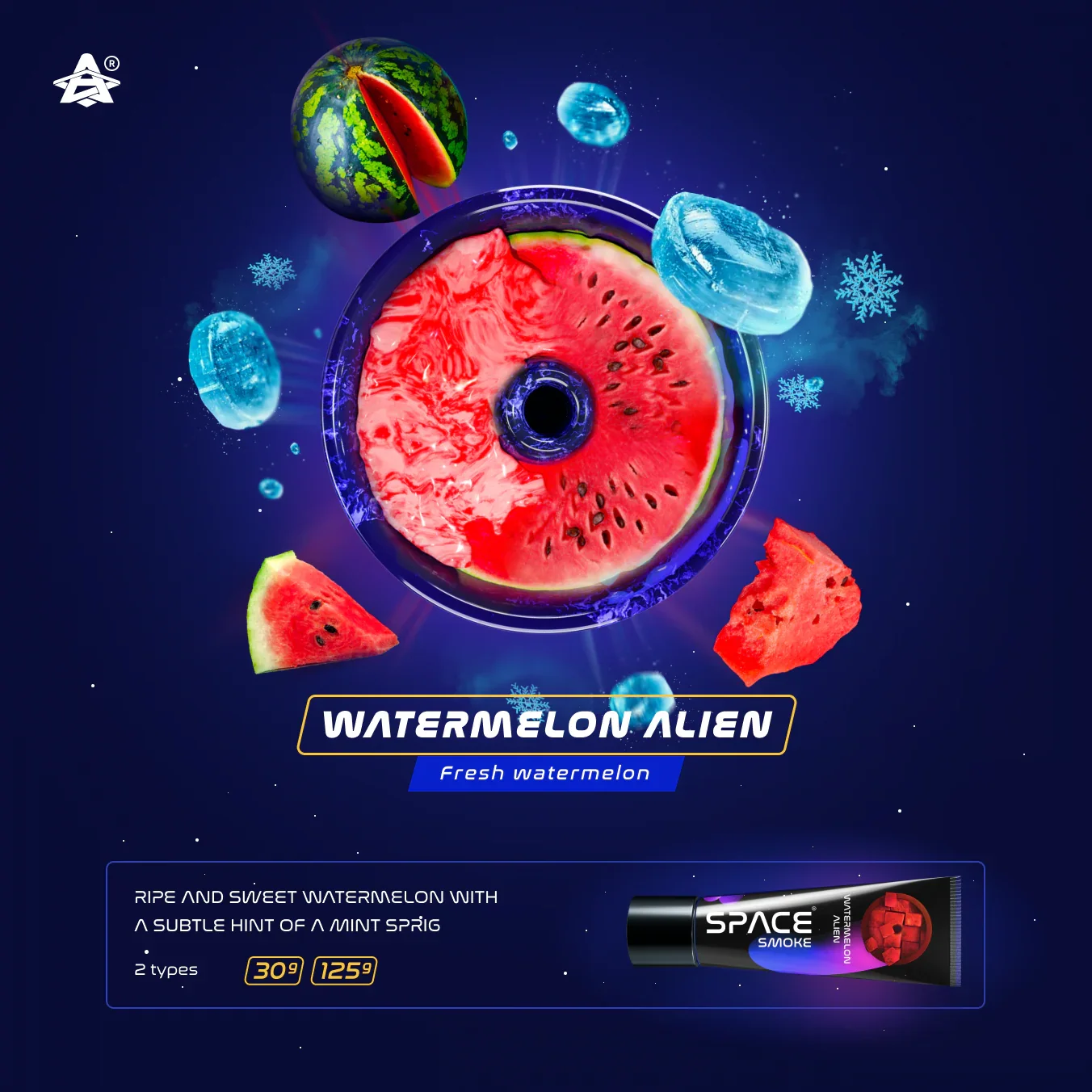 Space Smoke Watermelon Alien smaakprofiel Basic Line - shisha pasta voor waterpijp sessie