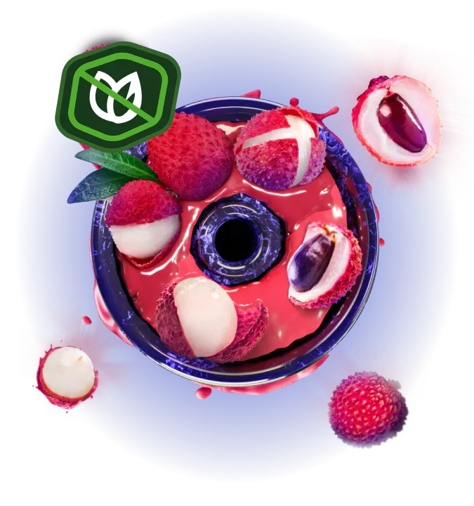 Space Smoke Zero Nico Lychee King shisha-pasta - waterpijp smaak zonder nicotine