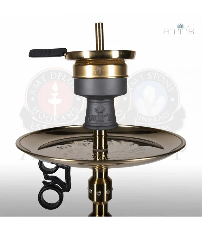 Stenen waterpijp tabakskop met gouden heet scherm - onderdeel Amy Deluxe 901 Karat X