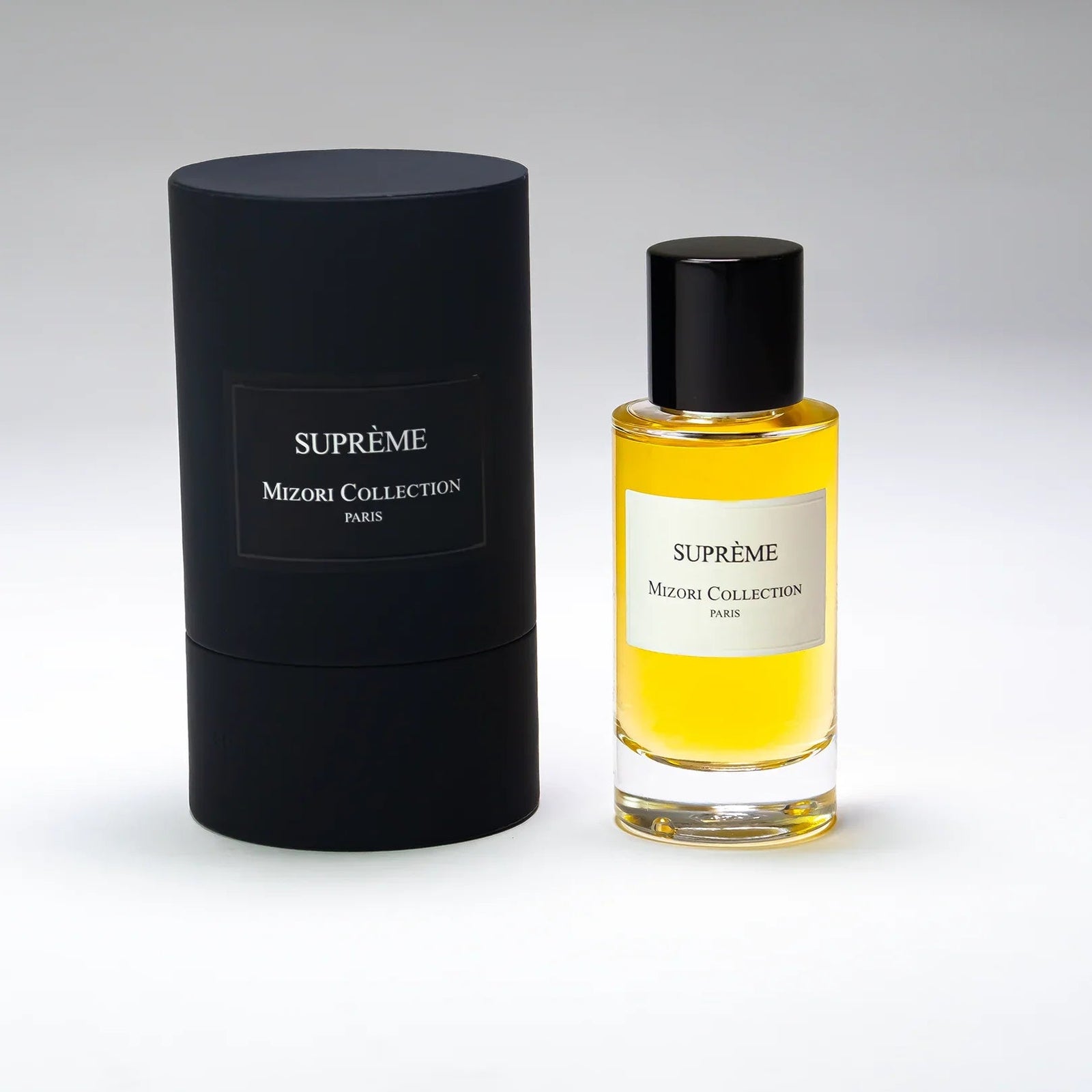 Supreme Mizori Collection Paris parfum doos en verpakking, fruitig houtachtig herenparfum 50 ml