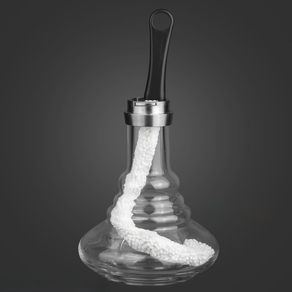 Swan shisha schoonmaakborstel in blauw - flexibele waterpijp reinigingsborstel met schwanenhals