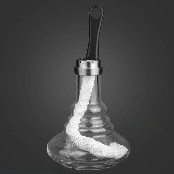 Swan shisha schoonmaakborstel in blauw - flexibele waterpijp reinigingsborstel met schwanenhals