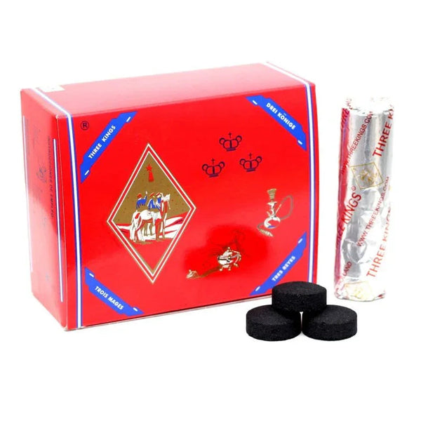 Three Kings Easy Light kooltjes 33mm - aanmaakkolen voor de waterpijp