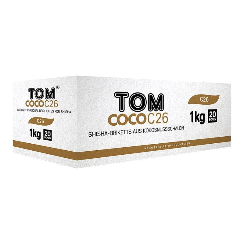 Tom Cococha Gold 26mm waterpijp kolen 20 kg zak kokos shisha natuurkolen