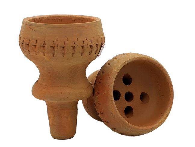 Traditionele shisha kleikop Tonkopf met insteek-systeem, buitendiameter 6 cm, depotdiameter 5 cm