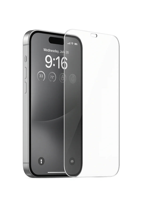 Transparante iPhone 15 screenprotector van 9H gehard glas, ultradun en krasbestendig