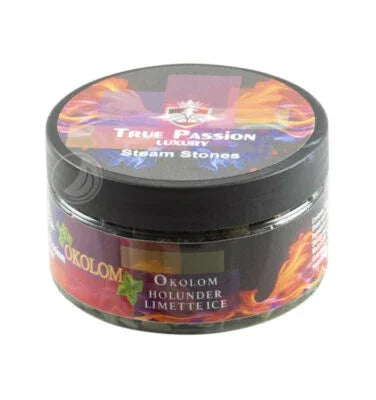 True Passion Okolom 120gr Steam Stones - frisse munt en citrus shisha smaak zonder nicotine, alternatief voor Adalya Ice Lime on the Rocks