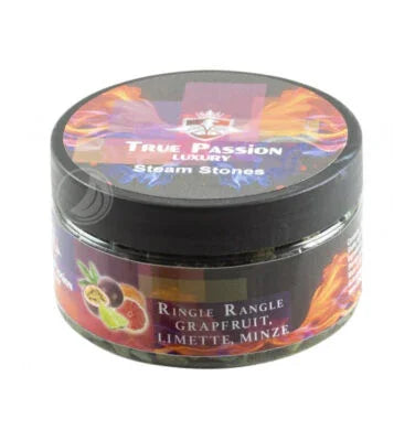 True Passion Ringle Rangle 120gr steam stones - fruitige zoete shisha smaak tabaksvrij nicotinevrij