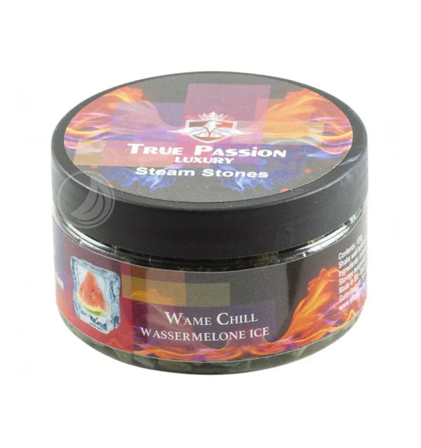True Passion Wame Chill 120gr steam stones - tabaksvrije shisha smaak met watermeloen, munt en bessen voor de waterpijp