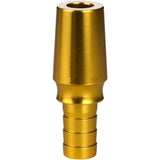 Tsar Connecter waterpijp slang adapter in goudkleur, roestvrij staal