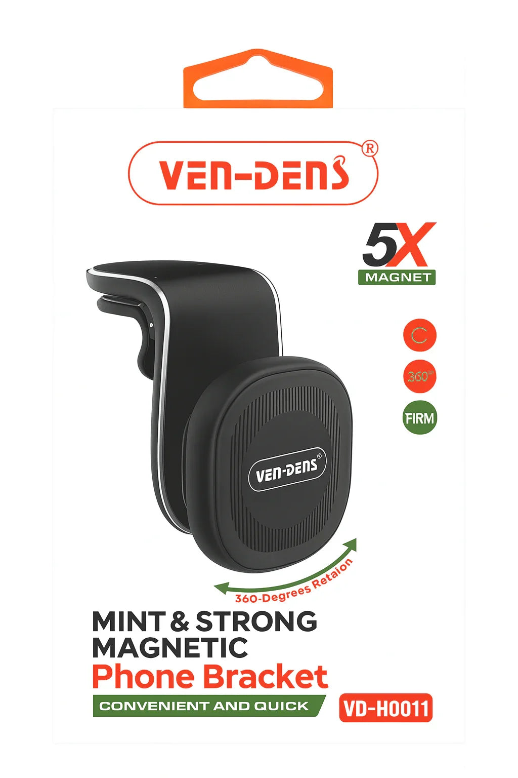 Ven-Dens Mini Strong Phone Bracket magnetische auto-telefoonhouder voor ventilatierooster met 5x sterkere magneet