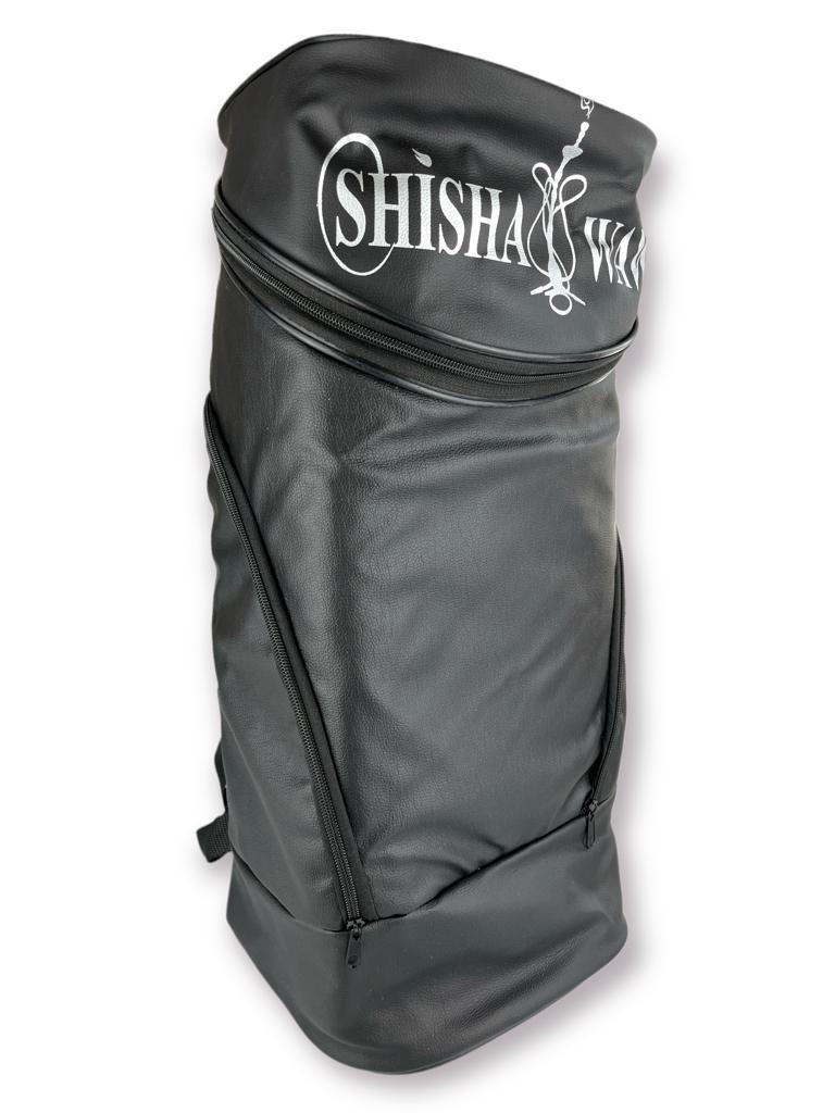 Wawa waterpijp transporttas zwart 45x25 cm - stevige shisha draagtas met rits en schouderband