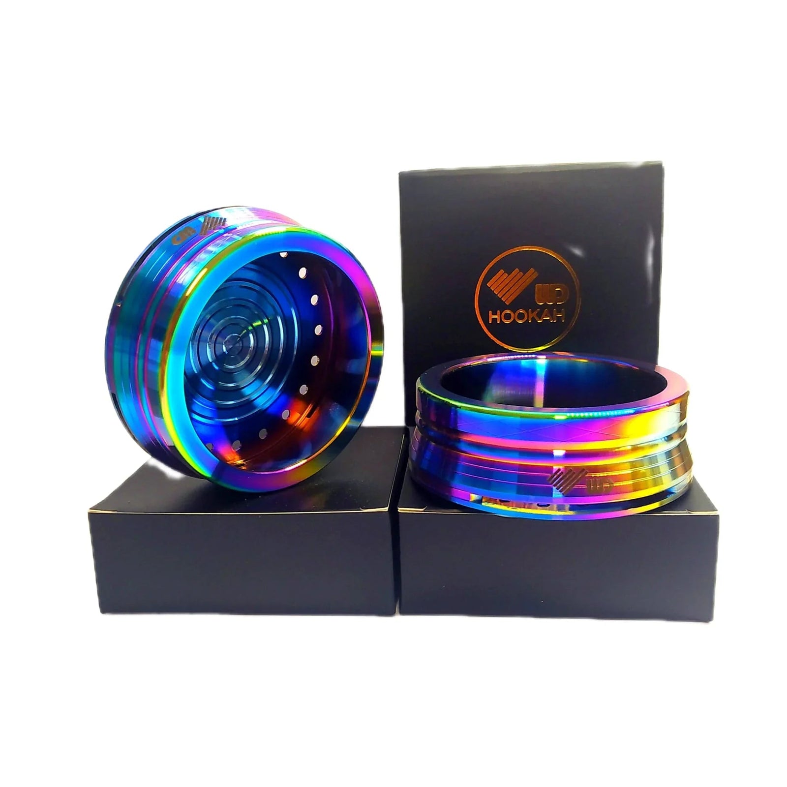 WD Hookah HMD Rainbow shisha warmteverdeler op phunnel bowl waterpijp - detail