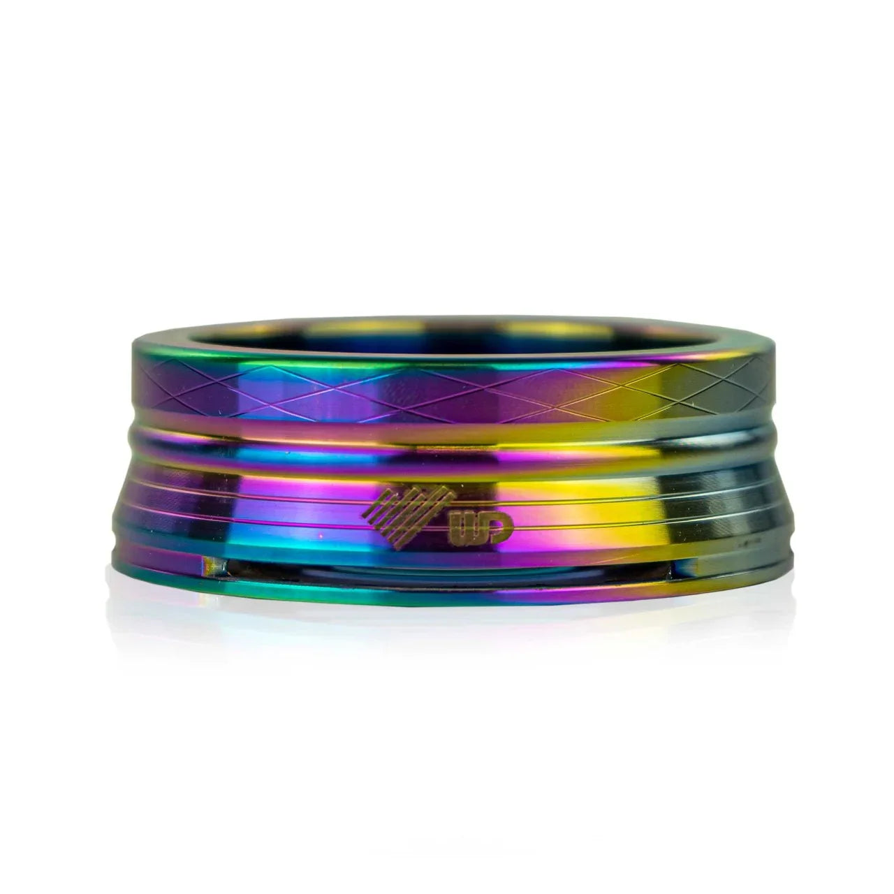 WD Hookah HMD Rainbow warmteverdeler van roestvrij staal voor shisha tabakskop - vooraanzicht