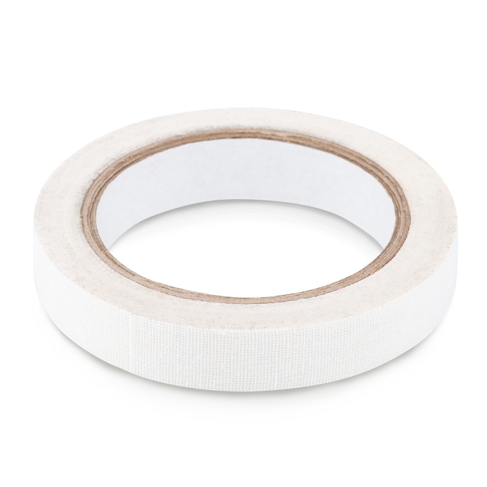 Wit textiel shisha tape dichtband van 18 mm breed, afdichtlint voor waterpijp vaas en slangaansluiting