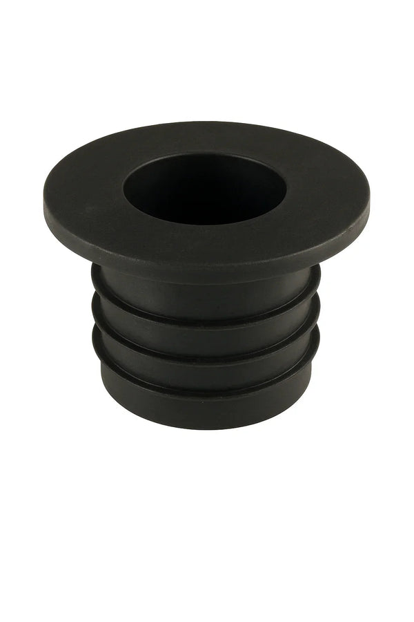 Zwart shisha vaas rubber met buitendiameter 7,2 cm en binnendiameter 3,2 cm voor luchtdichte waterpijp aansluiting